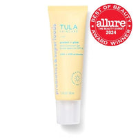 TULA Skin Care Protect + Glow Daily Sunscreen Stick Gel Broad Spectrum SPF 30 - Skincare-First, Non-Greasy, Non-Comedogenic & Reef-Safe with Pollution & Blue Light Protection.