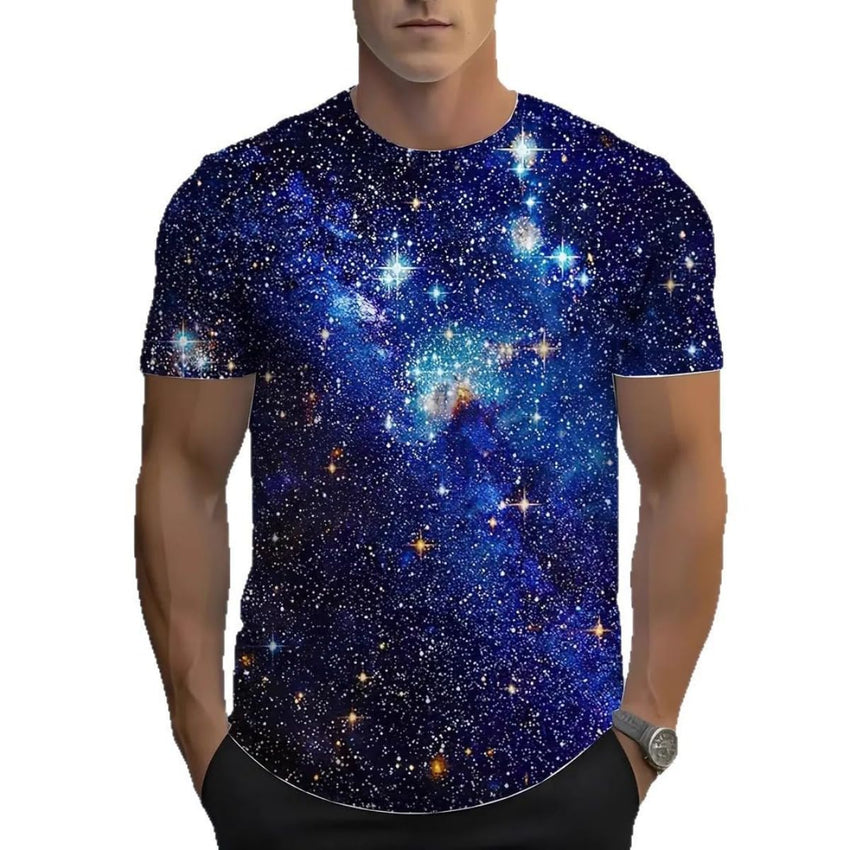 3D Graphic Print T-Shirts for Mens Casual Short Sleeve Tee Shirts Top - 7DAY'S