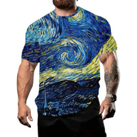 3D Graphic Print T-Shirts for Mens Casual Short Sleeve Tee Shirts Top - 7DAY'S