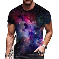 3D Graphic Print T-Shirts for Mens Casual Short Sleeve Tee Shirts Top - 7DAY'S
