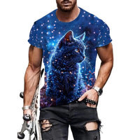 3D Graphic Print T-Shirts for Mens Casual Short Sleeve Tee Shirts Top - 7DAY'S