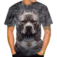 3D Printed Men's T-Shirt with Round Neck and Short Sleeves - 7DAY'S