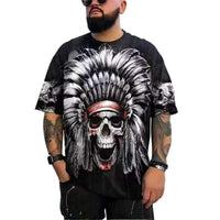 3D Printed Men's T-Shirt with Short Sleeves and Round Neck for Men T-Shirts - 7DAY'S