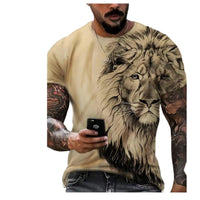 3D Printed Men's T-Shirt with Short Sleeves and Round Neck for Men T-Shirts - 7DAY'S