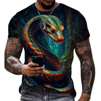 3D Printed Men's T-Shirt with Short Sleeves and Round Neck for Men T-Shirts - 7DAY'S