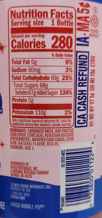4 pack 20oz of Soda Pop Soft Drink 20oz Plastic Bottles Faygo Super Bubble (4pack, Bubble Pop) - 7DAY'S