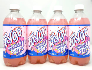 4 pack 20oz of Soda Pop Soft Drink 20oz Plastic Bottles Faygo Super Bubble (4pack, Bubble Pop)