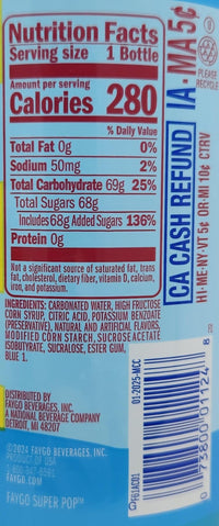 4 pack 20oz of Soda Pop Soft Drink 20oz Plastic Bottles Faygo Super Bubble (4pack, Bubble Pop) - 7DAY'S