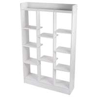 46" Tall Adjustable 4 - Shelf Wood Bookcase Storage Shelving Book Wide Bookshelf - 7DAY'S