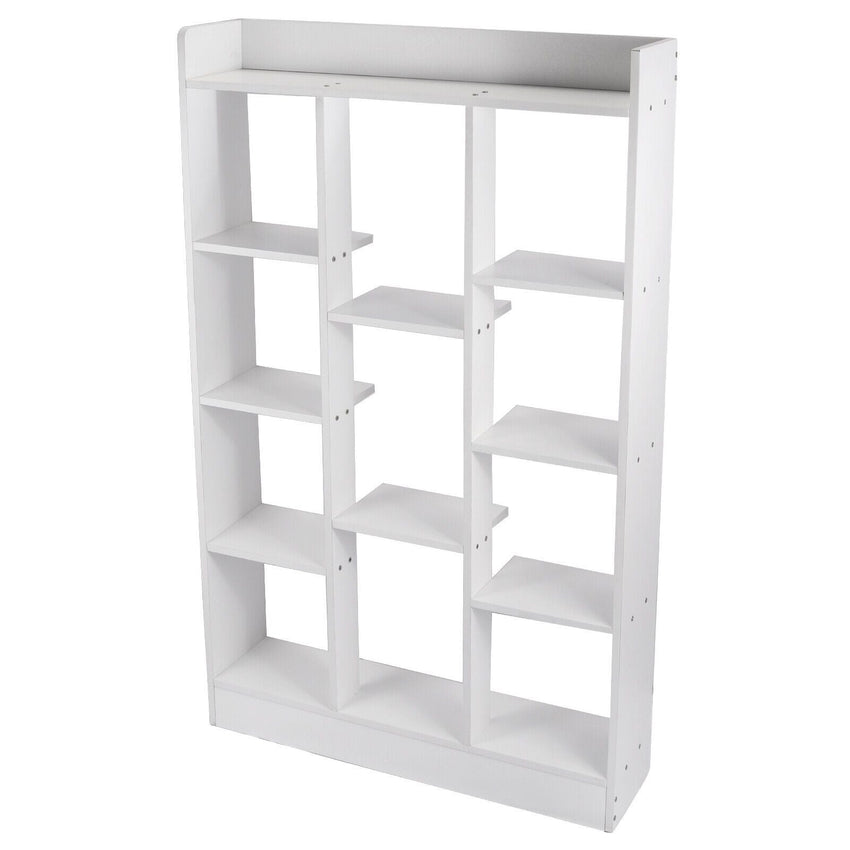 46" Tall Adjustable 4 - Shelf Wood Bookcase Storage Shelving Book Wide Bookshelf - 7DAY'S