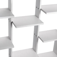 46" Tall Adjustable 4 - Shelf Wood Bookcase Storage Shelving Book Wide Bookshelf - 7DAY'S