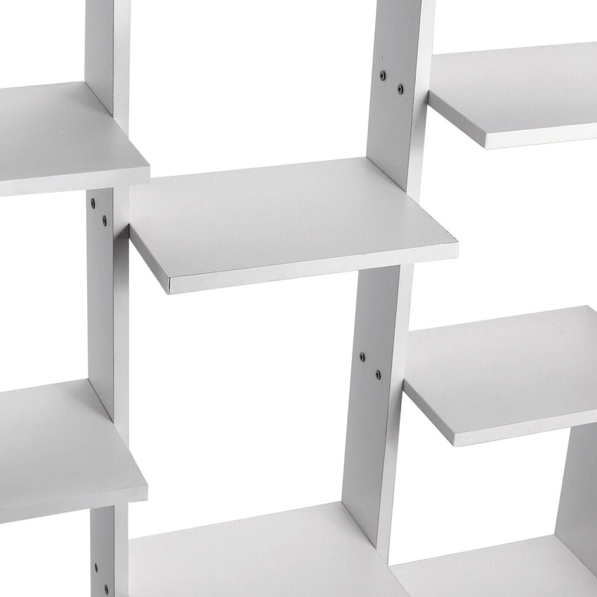 46" Tall Adjustable 4 - Shelf Wood Bookcase Storage Shelving Book Wide Bookshelf - 7DAY'S