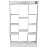 46" Tall Adjustable 4 - Shelf Wood Bookcase Storage Shelving Book Wide Bookshelf - 7DAY'S