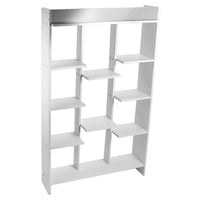 46" Tall Adjustable 4 - Shelf Wood Bookcase Storage Shelving Book Wide Bookshelf - 7DAY'S