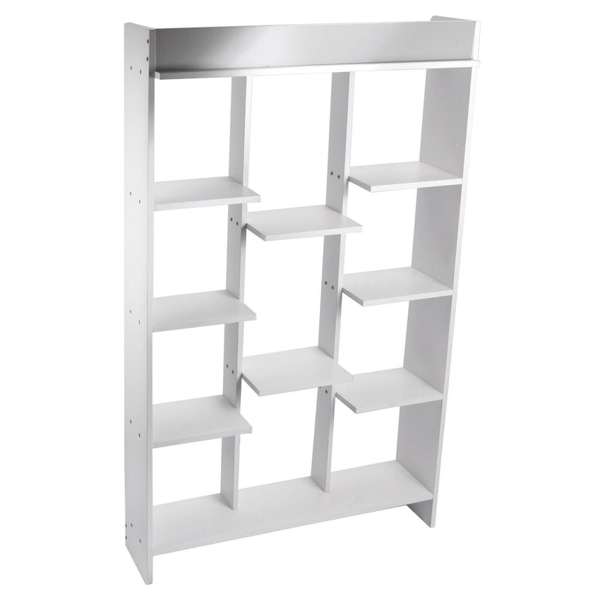 46" Tall Adjustable 4 - Shelf Wood Bookcase Storage Shelving Book Wide Bookshelf - 7DAY'S
