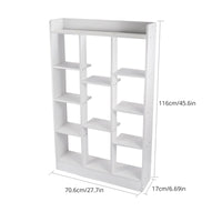 46" Tall Adjustable 4 - Shelf Wood Bookcase Storage Shelving Book Wide Bookshelf - 7DAY'S