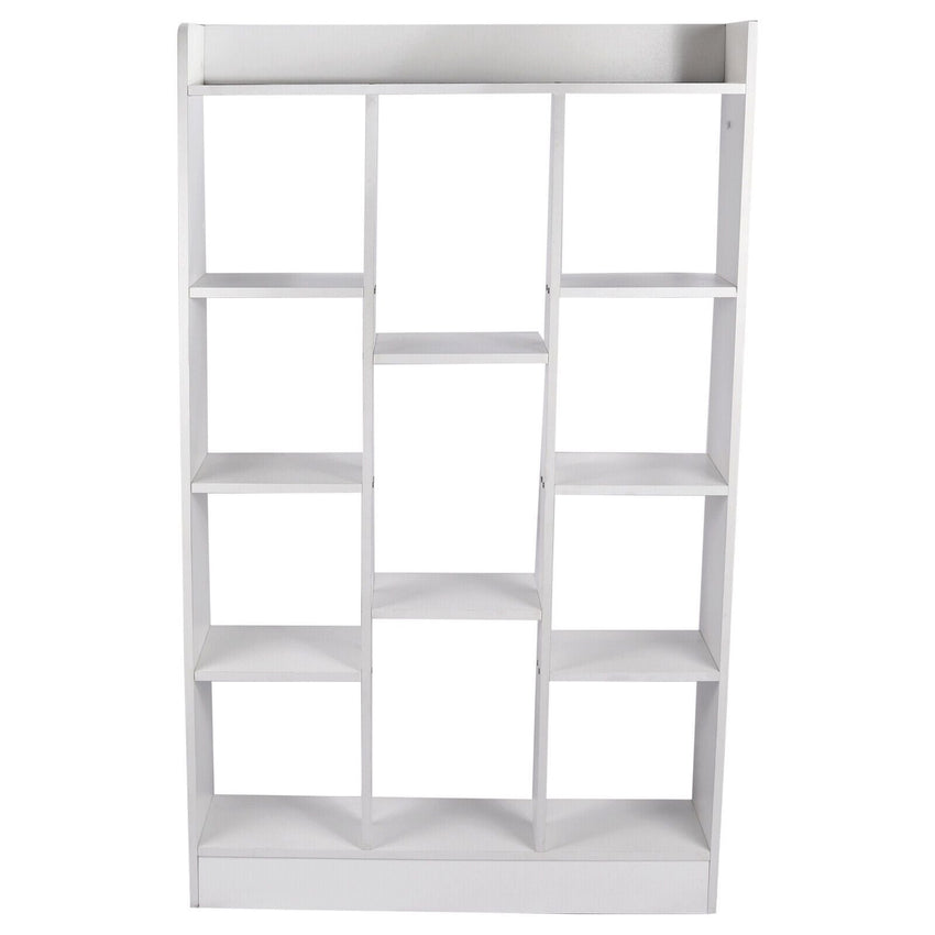 46" Tall Adjustable 4 - Shelf Wood Bookcase Storage Shelving Book Wide Bookshelf - 7DAY'S