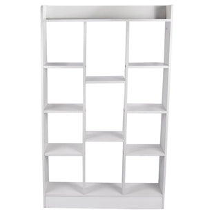46" Tall Adjustable 4 - Shelf Wood Bookcase Storage Shelving Book Wide Bookshelf - 7DAY'S