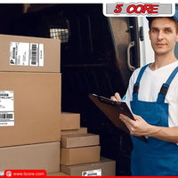 5 Core 4"x6" Direct Thermal Shipping Label 16Pk 4x6 Roll Direct 250/paper Sticker/Perforated White Mailing Labels, Commercial Grade, Premium Adhesive, Works w Most Thermal Printers - DTL 16PK - 7DAY'S