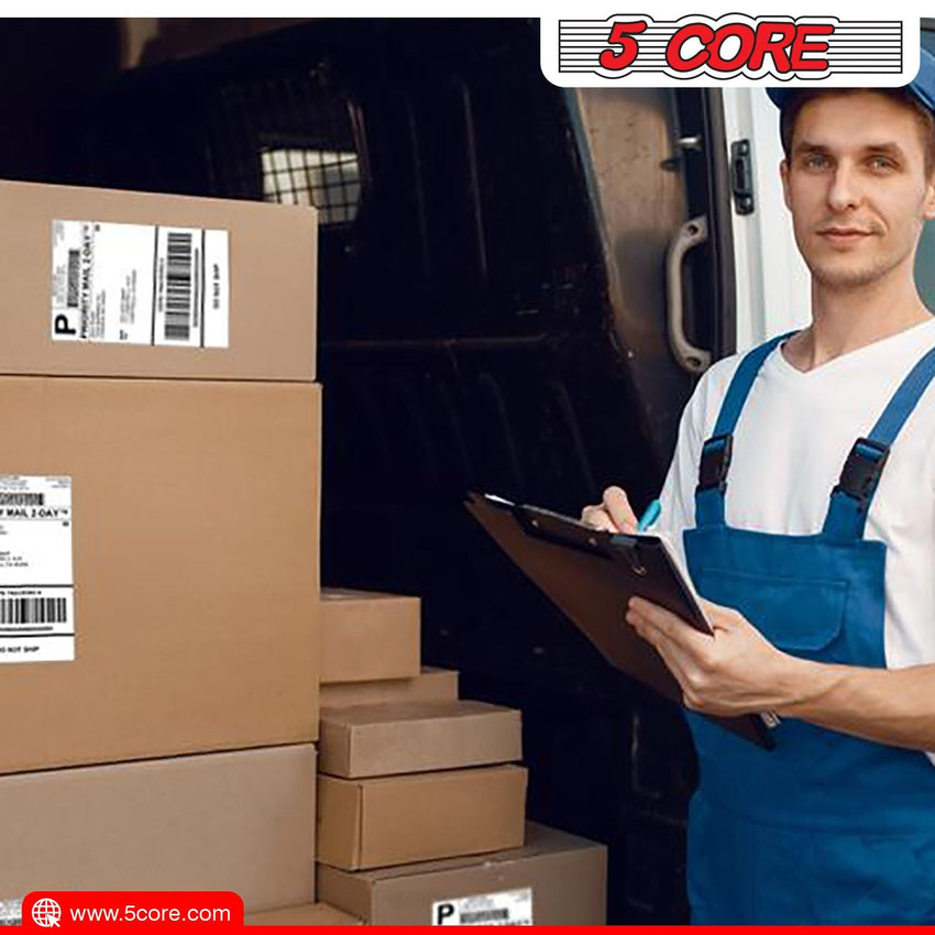 5 Core 4"x6" Direct Thermal Shipping Label 16Pk 4x6 Roll Direct 250/paper Sticker/Perforated White Mailing Labels, Commercial Grade, Premium Adhesive, Works w Most Thermal Printers - DTL 16PK - 7DAY'S