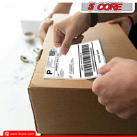 5 Core 4"x6" Direct Thermal Shipping Label 16Pk 4x6 Roll Direct 250/paper Sticker/Perforated White Mailing Labels, Commercial Grade, Premium Adhesive, Works w Most Thermal Printers - DTL 16PK - 7DAY'S