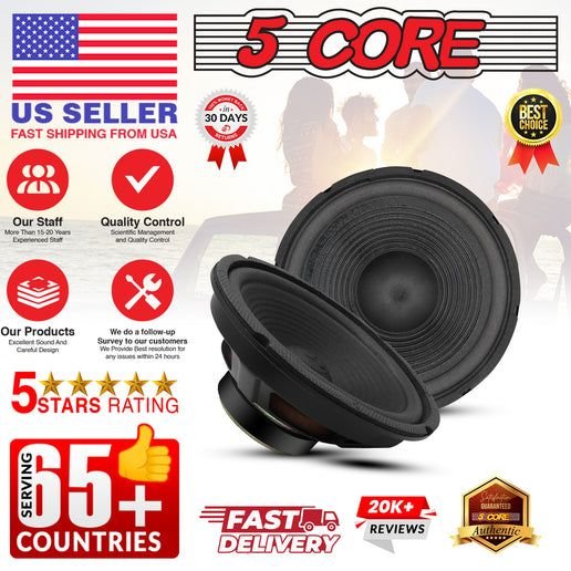 5 Core 8 Inch Subwoofer Speaker 1000W Combined Peak 4Ohm Replacement Car Bass Sub Woofer - 7DAY'S