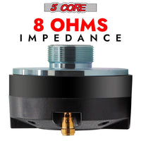 5 Core Compression Driver Titanium Voice Coil 200W Peak Audio Horn Speaker Tweeter System Super Loud - 7DAY'S