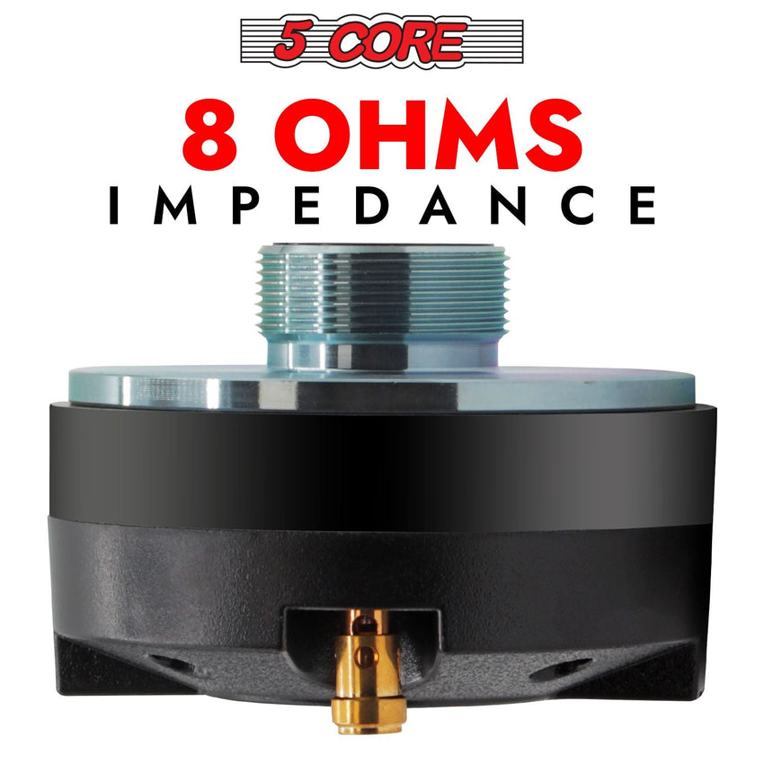 5 Core Compression Driver Titanium Voice Coil 200W Peak Audio Horn Speaker Tweeter System Super Loud - 7DAY'S