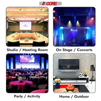 5 Core Speaker Stand 2Pcs Tripod Floor Tall Adjustable Up to 72 Inch DJ Studio Monitor Stands Pole Mount - 7DAY'S