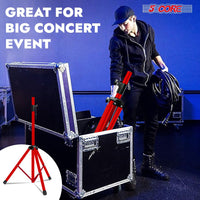 5 Core Speaker Stand 2Pcs Tripod Floor Tall Adjustable Up to 72 Inch DJ Studio Monitor Stands Pole Mount - 7DAY'S