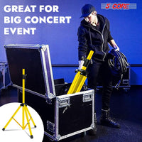 5 Core Speaker Stand 2Pcs Tripod Floor Tall Adjustable Up to 72 Inch DJ Studio Monitor Stands Pole Mount - 7DAY'S