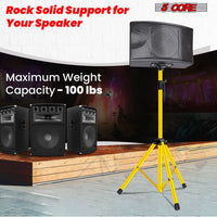 5 Core Speaker Stand 2Pcs Tripod Floor Tall Adjustable Up to 72 Inch DJ Studio Monitor Stands Pole Mount - 7DAY'S