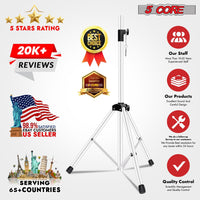 5 Core Speaker Stand 2Pcs Tripod Floor Tall Adjustable Up to 72 Inch DJ Studio Monitor Stands Pole Mount - 7DAY'S