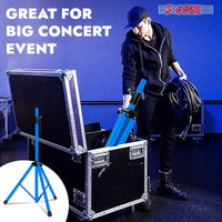 5 Core Speaker Stand 2Pcs Tripod Floor Tall Adjustable Up to 72 Inch DJ Studio Monitor Stands Pole Mount - 7DAY'S