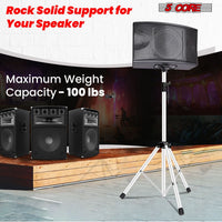 5 Core Speaker Stand 2Pcs Tripod Floor Tall Adjustable Up to 72 Inch DJ Studio Monitor Stands Pole Mount - 7DAY'S