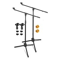 5 Core Tripod Mic Stand Floor 2Pcs Adjustable 18 to 72 Inches Sturdy Boom Arm Holder Microphone Stands Pedestal Para Microfono for Singing - 7DAY'S