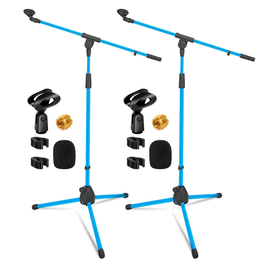 5 Core Tripod Mic Stand Floor 2Pcs Adjustable 18 to 72 Inches Sturdy Boom Arm Holder Microphone Stands Pedestal Para Microfono for Singing - 7DAY'S