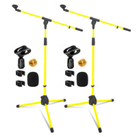 5 Core Tripod Mic Stand Floor 2Pcs Adjustable 18 to 72 Inches Sturdy Boom Arm Holder Microphone Stands Pedestal Para Microfono for Singing - 7DAY'S