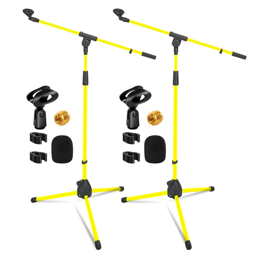 5 Core Tripod Mic Stand Floor 2Pcs Adjustable 18 to 72 Inches Sturdy Boom Arm Holder Microphone Stands Pedestal Para Microfono for Singing - 7DAY'S