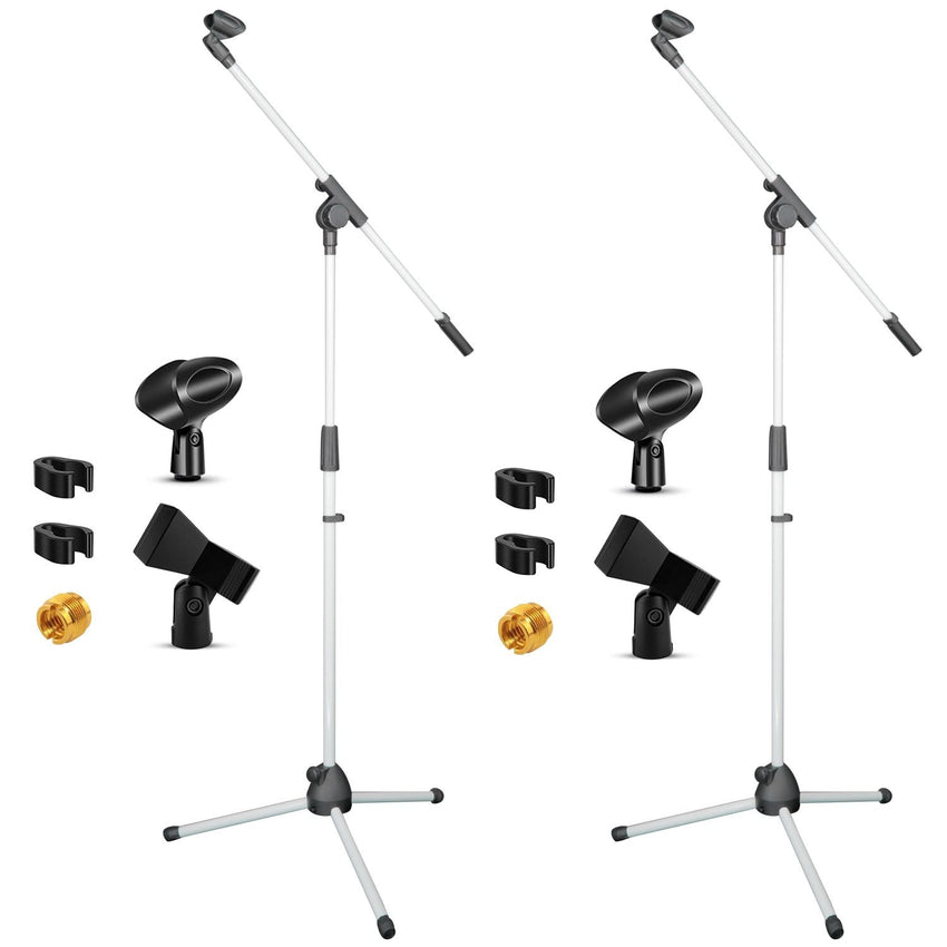 5 Core Tripod Mic Stand Floor 2Pcs Adjustable 18 to 72 Inches Sturdy Boom Arm Holder Microphone Stands Pedestal Para Microfono for Singing - 7DAY'S