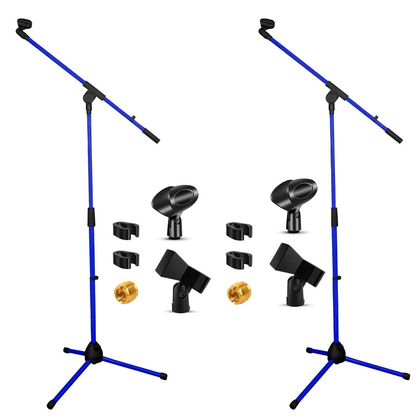 5 Core Tripod Mic Stand Floor 2Pcs Adjustable 18 to 72 Inches Sturdy Boom Arm Holder Microphone Stands Pedestal Para Microfono for Singing - 7DAY'S