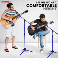 5 Core Tripod Mic Stand Floor 2Pcs Adjustable 18 to 72 Inches Sturdy Boom Arm Holder Microphone Stands Pedestal Para Microfono for Singing - 7DAY'S