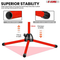 5 Core Tripod Mic Stand Floor 4Pcs Adjustable 18 to 72 Inches Sturdy Boom Arm Holder Microphone Stands Pedestal Para Microfono for Singing - 7DAY'S