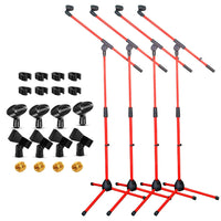 5 Core Tripod Mic Stand Floor 4Pcs Adjustable 18 to 72 Inches Sturdy Boom Arm Holder Microphone Stands Pedestal Para Microfono for Singing - 7DAY'S