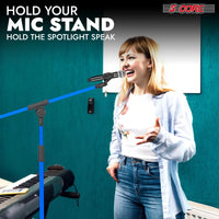 5 Core Tripod Mic Stand Floor 4Pcs Adjustable 18 to 72 Inches Sturdy Boom Arm Holder Microphone Stands Pedestal Para Microfono for Singing - 7DAY'S