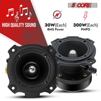 5 Core Tweeters Speakers Car Audio Pair 600W Combined Peak 4 Ohm 3.5 Inch Aluminum Super Bullet Tuiters Para Sonido Para Carro - TW BLT 180 BLK PAIR - 7DAY'S