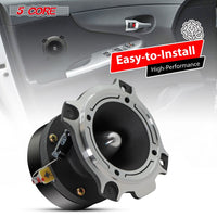 5 Core Tweeters Speakers Car Audio Pair 600W Combined Peak 4 Ohm 3.5 Inch Aluminum Super Bullet Tuiters Para Sonido Para Carro - TW BLT 180 CH PAIR - 7DAY'S