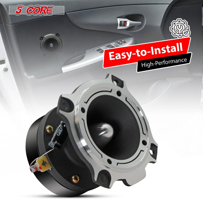 5 Core Tweeters Speakers Car Audio Pair 600W Combined Peak 4 Ohm 3.5 Inch Aluminum Super Bullet Tuiters Para Sonido Para Carro - TW BLT 180 CH PAIR - 7DAY'S