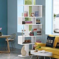 5 Cubes Ladder Shelf Corner Bookshelf Display Rack Bookcase - 7DAY'S