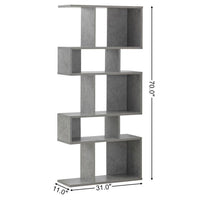 5 Cubes Ladder Shelf Corner Bookshelf Display Rack Bookcase - 7DAY'S